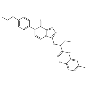 N-(2,5-difluorophenyl)-2-[[7-(4-ethoxyphenyl)-8-oxo-[1,2,4]triazolo[4,3-a]pyrazin-3-yl]sulfanyl]butanamide Structure