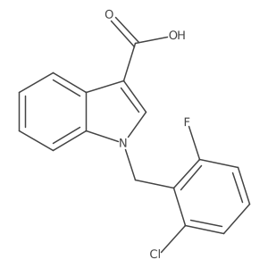 1-(2-Chloro-6-fluorobenzyl)-1H-indole-3-carboxylic acid Structure