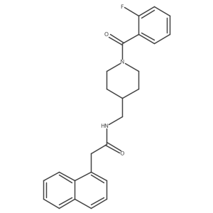 N-((1-(2-fluorobenzoyl)piperidin-4-yl)methyl)-2-(naphthalen-1-yl)acetamide Structure