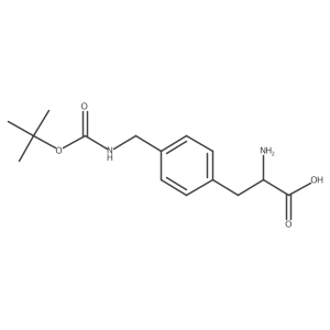 4-[[[(1,1-Dimethylethoxy)carbonyl]amino]methyl]-D-phenylalanine Structure
