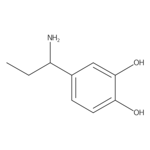 (S)-4-(1-Aminopropyl)benzene-1,2-diol结构式