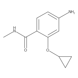 4-Amino-2-cyclopropoxy-N-methylbenzamide结构式