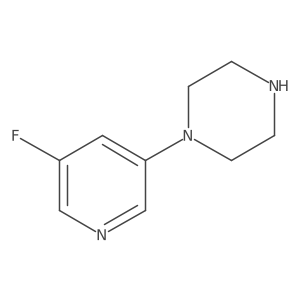 1-(5-Fluoropyridin-3-yl)piperazine Structure
