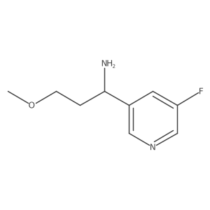 1-(5-Fluoropyridin-3-yl)-3-methoxypropan-1-amine Structure