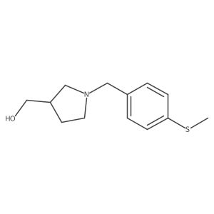 (1-{[4-(Methylsulfanyl)phenyl]methyl}pyrrolidin-3-yl)methanol结构式