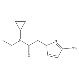 2-(3-Amino-1h-pyrazol-1-yl)-N-cyclopropyl-N-ethylacetamide Structure