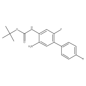 Carbamic acid,n-(5-amino-2,4'-difluoro[1,1'-biphenyl]-4-yl)-,1,1-dimethylethyl ester结构式