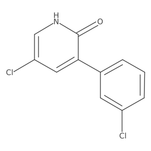 2(1H)-Pyridinone, 5-chloro-3-(3-chlorophenyl)-结构式