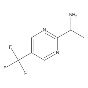 (S)-1-(5-(Trifluoromethyl)pyrimidin-2-yl)ethan-1-amine结构式