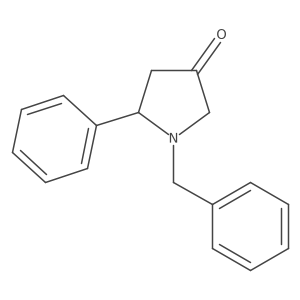 1-Benzyl-5-phenylpyrrolidin-3-one Structure