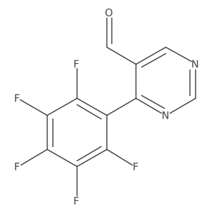 4-(Perfluorophenyl)pyrimidine-5-carbaldehyde结构式