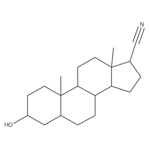 (3R,5S,8R,9S,10S,13S,14S,17R)-3-Hydroxy-10,13-dimethylhexadecahydro-1H-cyclopenta[A]phenanthrene-17-carbonitrile结构式