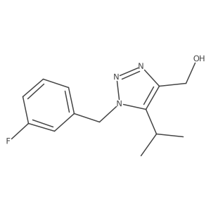 {1-[(3-fluorophenyl)methyl]-5-(propan-2-yl)-1H-1,2,3-triazol-4-yl}methanol Structure