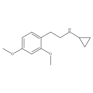 N-(2,4-dimethoxyphenethyl)cyclopropanamine结构式