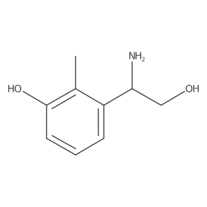 (R)-3-(1-Amino-2-hydroxyethyl)-2-methylphenol结构式