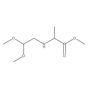 (S)-2-(2,2-dimethoxy-ethylamino)-propionic acid methyl ester Structure