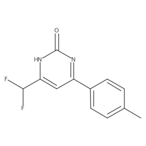 4-(difluoromethyl)-6-(p-tolyl)pyrimidin-2(1H)-one Structure