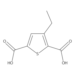3-Ethylthiophene-2,5-dicarboxylic acid Structure