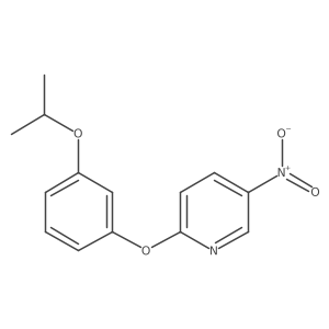 2-({3-[(1-Methylethyl)oxy]phenyl}oxy)-5-nitropyridine结构式