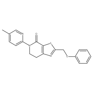 5-(5-Methylpyridin-2-yl)-2-(phenoxymethyl)-6,7-dihydro-[1,3]thiazolo[5,4-c]pyridin-4-one结构式
