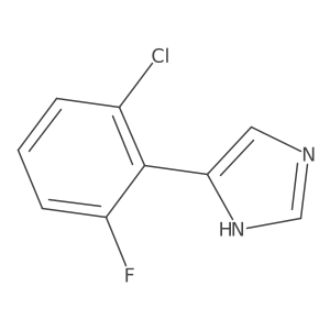 4-(2-chloro-6-fluorophenyl)-1H-imidazole结构式