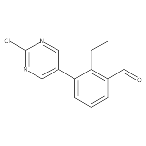 3-(2-Chloro-5-pyrimidinyl)-2-ethylbenzaldehyde Structure