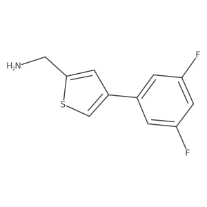 [4-(3,5-Difluorophenyl)thiophen-2-yl]methanamine Structure