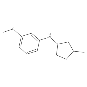 3-methoxy-N-(3-methylcyclopentyl)aniline Structure