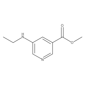 Methyl 5-(ethylamino)pyridine-3-carboxylate结构式