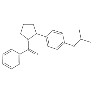 (2-(6-Isopropoxypyridin-3-yl)pyrrolidin-1-yl)(phenyl)methanone结构式