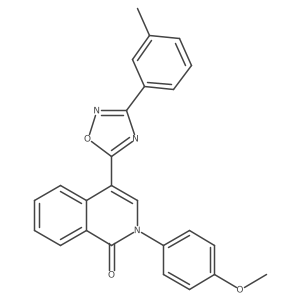 2-(4-methoxyphenyl)-4-(3-(m-tolyl)-1,2,4-oxadiazol-5-yl)isoquinolin-1(2H)-one Structure