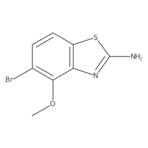 5-Bromo-4-methoxy-1,3-benzothiazol-2-amine结构式