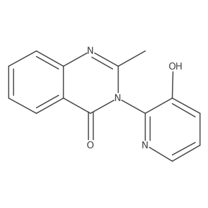 4(3H)-Quinazolinone, 3-(3-hydroxy-2-pyridinyl)-2-methyl- Structure