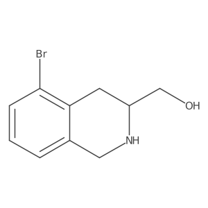 (S)-(5-Bromo-1,2,3,4-tetrahydroisoquinolin-3-yl)methanol结构式