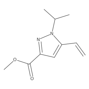 Methyl 1-isopropyl-5-vinyl-1H-pyrazole-3-carboxylate Structure