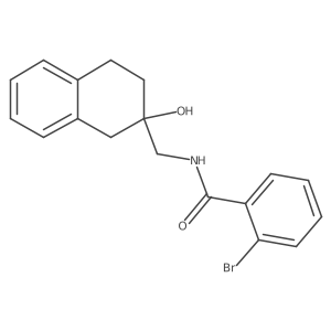 2-bromo-N-((2-hydroxy-1,2,3,4-tetrahydronaphthalen-2-yl)methyl)benzamide结构式