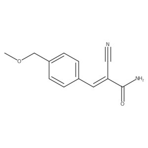 (Z)-2-cyano-3-[4-(methoxymethyl)phenyl]prop-2-enamide结构式