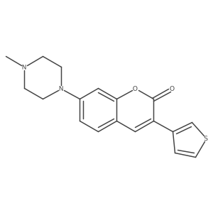 7-(4-Methylpiperazin-1-yl)-3-(thiophen-3-yl)-2H-chromen-2-one Structure