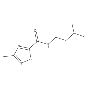 N-isopentyl-3-methyl-1,2,4-thiadiazole-5-carboxamide Structure