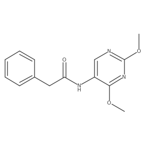N-(2,4-dimethoxypyrimidin-5-yl)-2-phenylacetamide结构式
