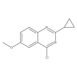 4-Chloro-2-cyclopropyl-6-methoxyquinazoline结构式