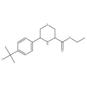 Rel-ethyl (3R,5S)-5-(4-(trifluoromethyl)phenyl)thiomorpholine-3-carboxylate Structure