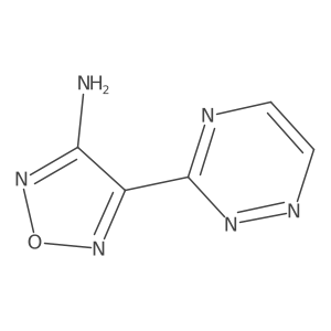 1,2,5-Oxadiazol-3-amine, 4-(1,2,4-triazin-3-yl)- Structure