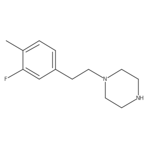 1-[2-(3-Fluoro-4-methylphenyl)ethyl]piperazine结构式