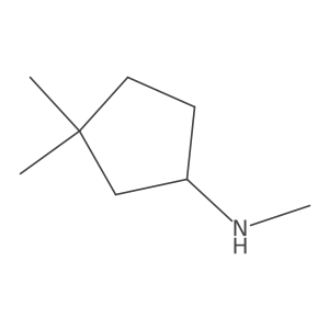 N,3,3-trimethylcyclopentan-1-amine结构式