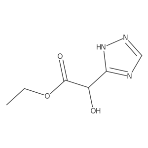 ethyl 2-hydroxy-2-(1H-1,2,4-triazol-5-yl)acetate Structure