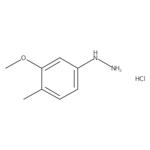 1-(3-Methoxy-4-methylphenyl)hydrazine hydrochloride结构式