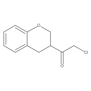2-chloro-1-(3,4-dihydro-2H-1-benzopyran-3-yl)ethan-1-one Structure