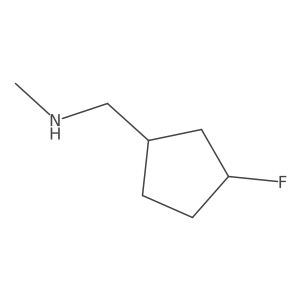 [(3-Fluorocyclopentyl)methyl](methyl)amine Structure