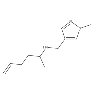 (Hex-5-en-2-yl)[(1-methyl-1H-pyrazol-4-yl)methyl]amine结构式